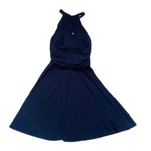 Black Halter Evening Dress Fits XL